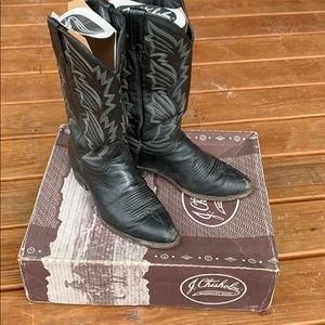 J. Chisholm western boots sz 10 black